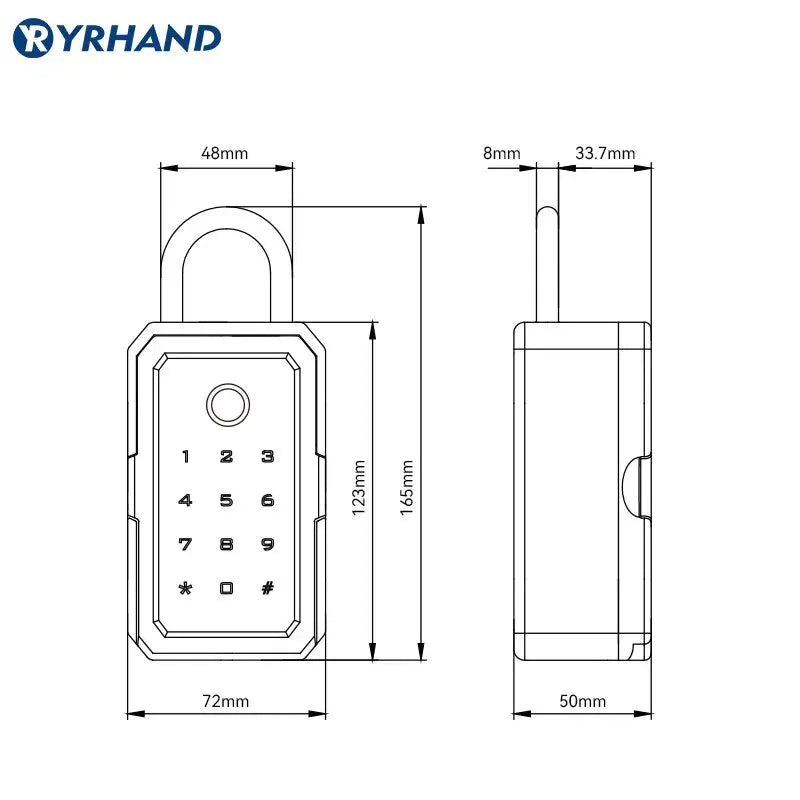 Portable Wifi Security Lock Boxes With Smart Fingerprint