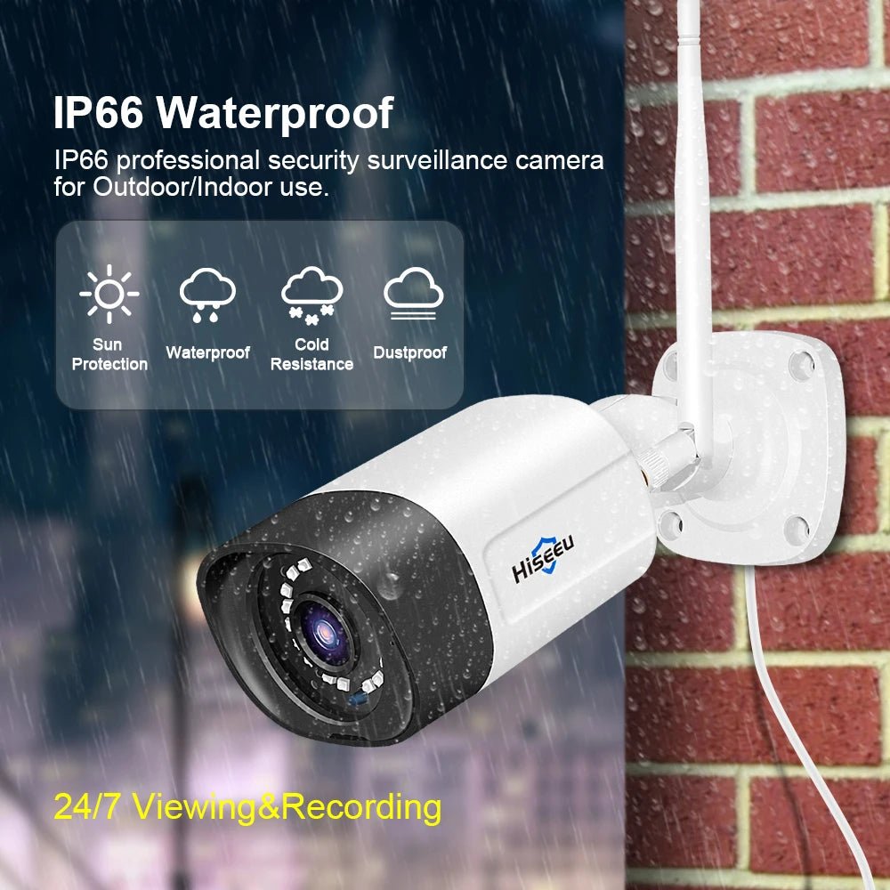 Hiseeu 3MP 5MP Wireless IP Camera Outdoor Waterproof CCTV WiFi Surveillance Security Camera P2P For Eseecloud Wireless System - Zarre