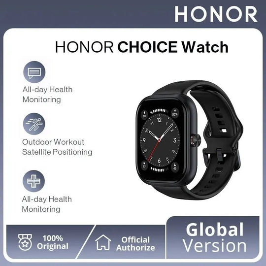 HONOR CHOICE Watch 1.95" AMOLED Display Bluetooth Calling 120 Workout Modes 5ATM Swim-Ready Upto 12 Days Battery Life | - Zarre