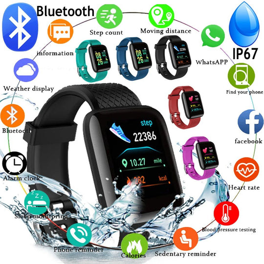 relojes Kids Smart Watch Waterproof Fitness Sport LED Digital Electronics Watches for Children Boys Girls Students Smartwatch - Zarre