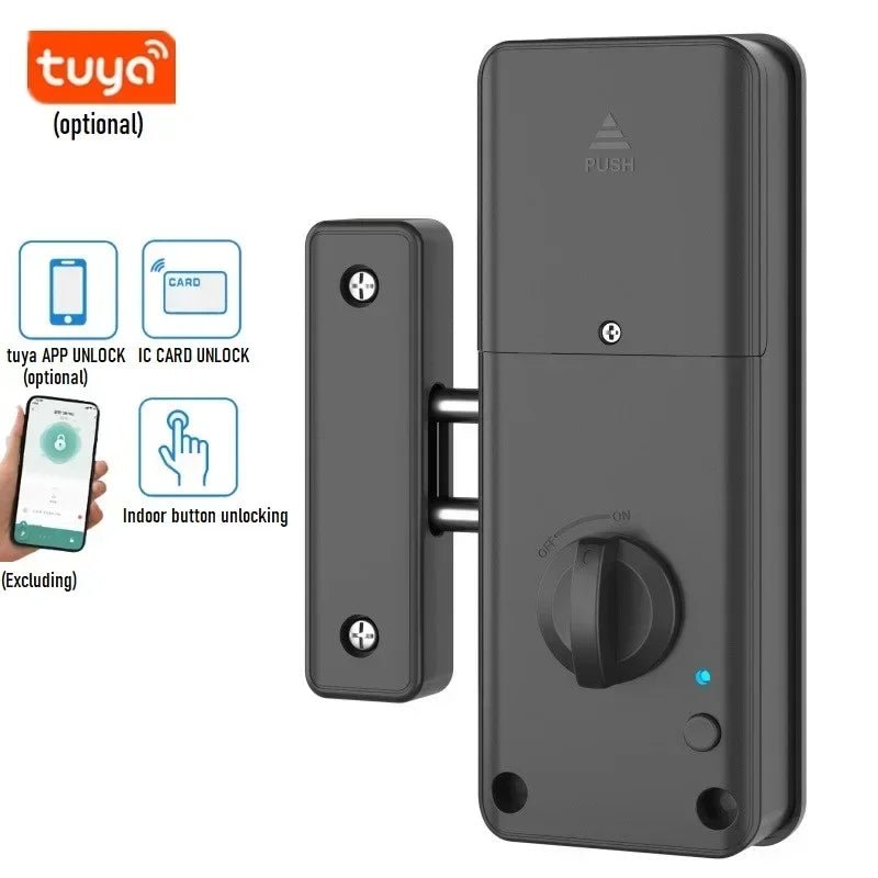 Tuya/TTlock Smart Invisible Door Lock Keyless Wood Door Lock APP IC Card Remote Unlock Electronic Lock Indoor Burglar Door Locks - Zarre