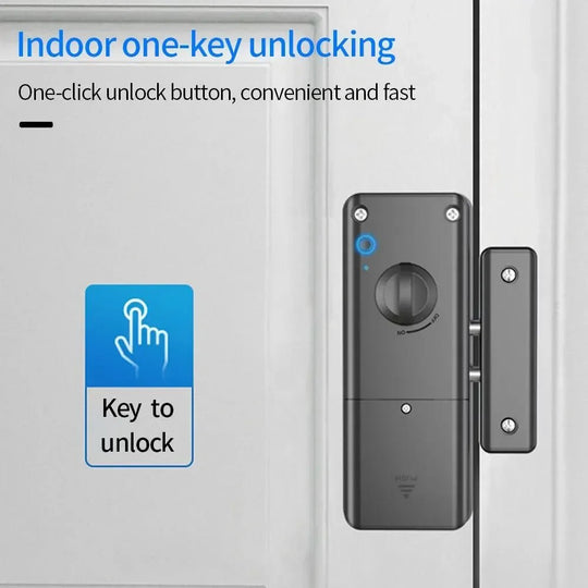 Tuya/TTlock Smart Invisible Door Lock Keyless Wood Door Lock APP IC Card Remote Unlock Electronic Lock Indoor Burglar Door Locks - Zarre