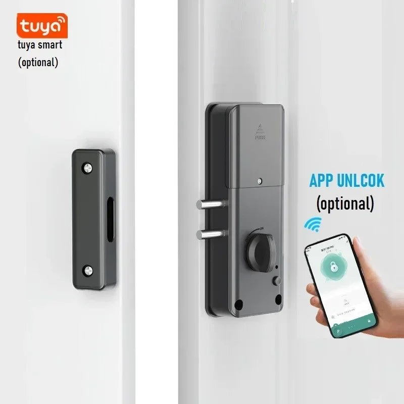 Tuya/TTlock Smart Invisible Door Lock Keyless Wood Door Lock APP IC Card Remote Unlock Electronic Lock Indoor Burglar Door Locks - Zarre